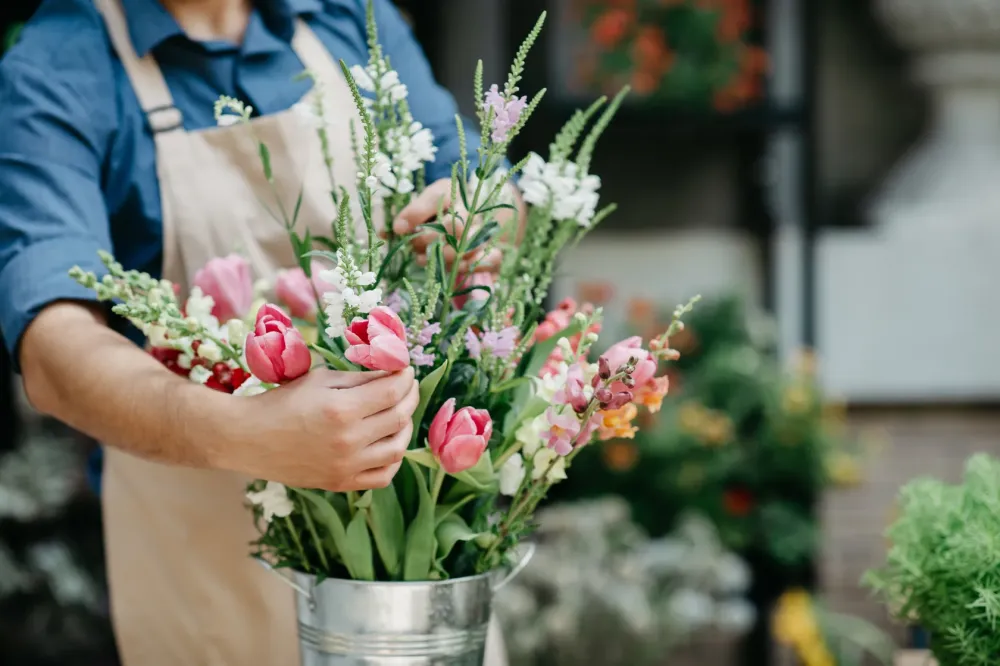 fleurs pour décoration intérieure